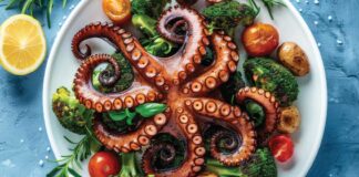 Photo of Cooked Squid on plate