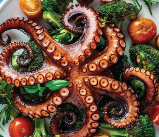 Photo of Cooked Squid on plate