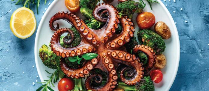 Photo of Cooked Squid on plate