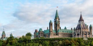 Photo of Parliament Hill in Ottawa, Ontario, Canada