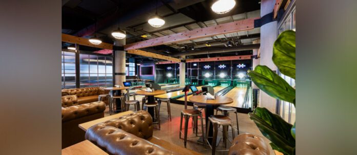 Interior photo of The Ballroom Bowl restuarant