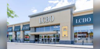 LCBO storefront in the city of Toronto