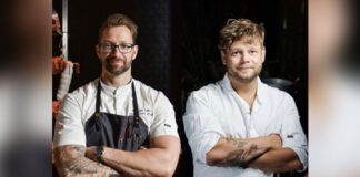 Photo of Chefs Morgan Bellis (left) and Casper Sobczyk