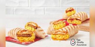 Tim Hortons-Scrambled Egg Loaded Wraps