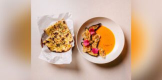 Two different dishes at Kavita