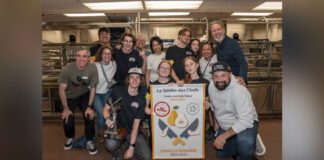 Photo of Manitoban Team celebrating win at the National Kitchen Brigades Finals