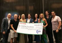 Pizza Nova and partners raise $64,179 cheque for SickKids