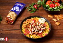 Photo of Tahini’s Restaurants new Tandoori Chicken Shawarma