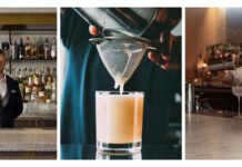 Collage of Botanist Bar one-day pop-up at the Fairmont Pacific Rim