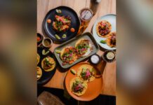 Various authentic Mexican cuisine from Acuyo on plates